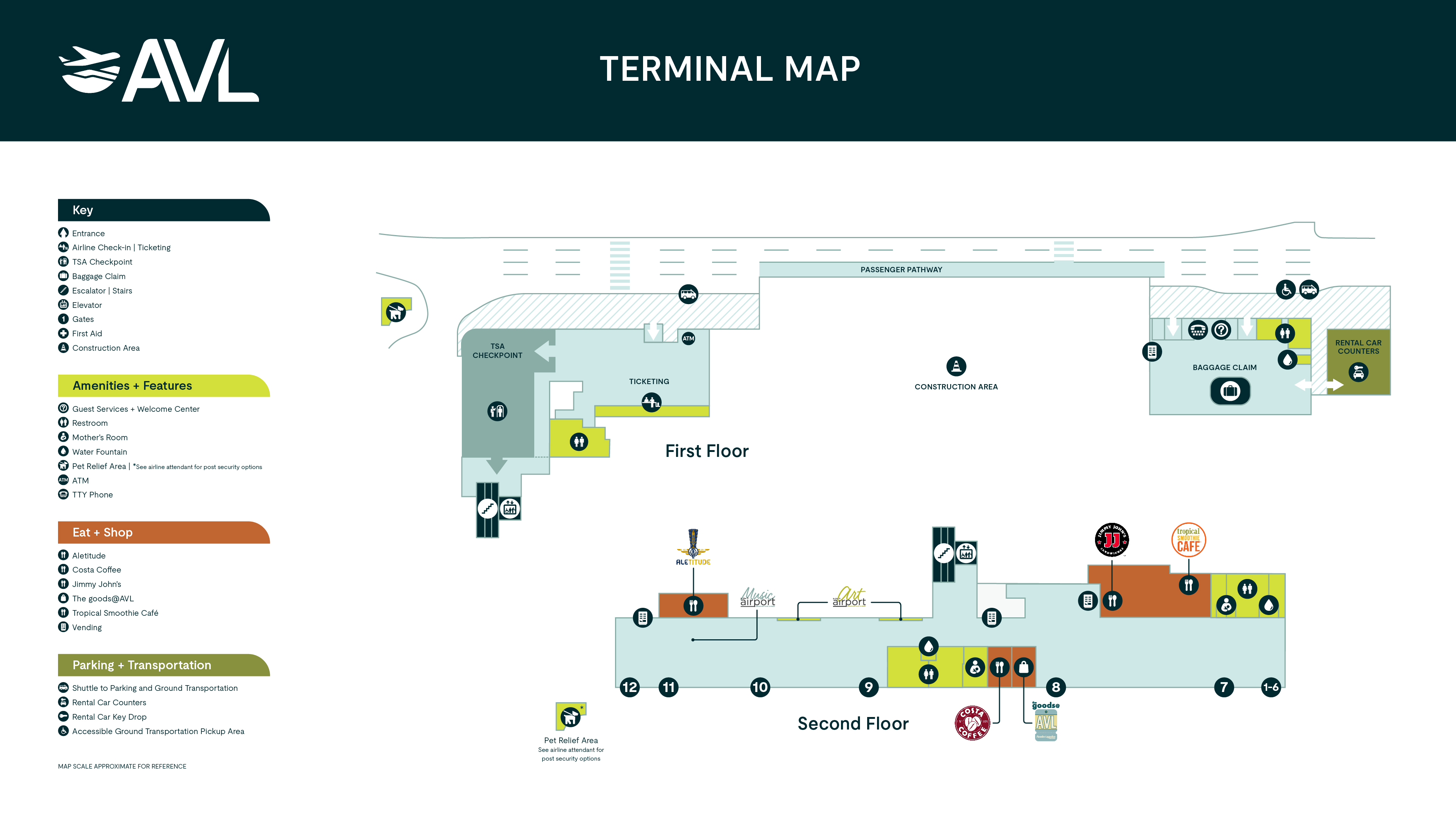 MAPS | Asheville Regional Airport